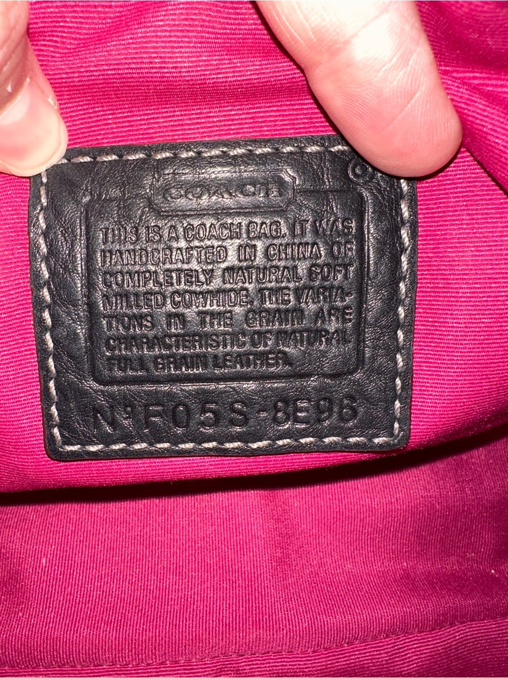 Coach Black Chelsea Vintage Pebbled Leather Shoulder Bag Purse EUC - Picture 7 of 8